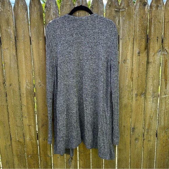 Apt. 9 Heathered Grey Long Open Front Cardigan Sz XL - Picture 11 of 13